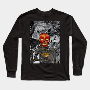 Futuristic 5head Digital Collectible - Character with RobotMask, MexicanEye Color, and GlassSkin on TeePublic Long Sleeve T-Shirt